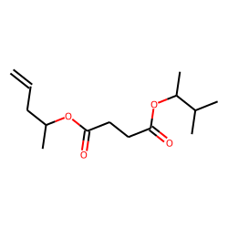 Succinic acid, 3-methylbut-2-yl pent-4-en-2-yl ester