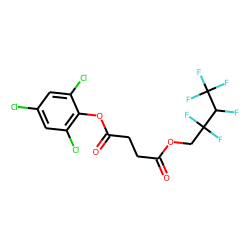 Succinic acid, 2,4,6-trichlorophenyl 2,2,3,4,4,4-hexafluorobutyl ester