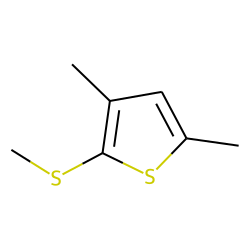 Thiophene, 3,5-dimethyl-2-(methylthio)-