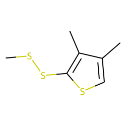 3,4-dimethyl-2-(methyldisulfanyl)thiophene