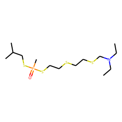 S-Isobutyl, S-2-(2-(2-diethylaminoethylthio)ethylthio))ethyl methyldithiophosphonate