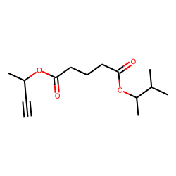 Glutaric acid, but-3-yn-2-yl 3-methylbut-2-yl ester