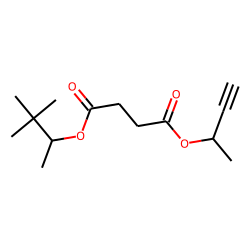 Succinic acid, but-3-yn-2-yl 3,3-dimethylbut-2-yl ester