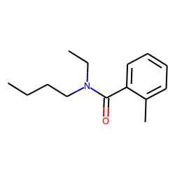 Benzamide, 2-methyl-N-butyl-N-ethyl-