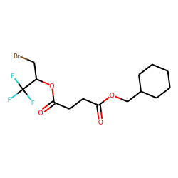 Succinic acid, cyclohexylmethyl 1-bromo-3,3,3-trifluoroprop-2-yl ester