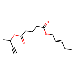 Glutaric acid, pent-2-en-1-yl but-3-yn-2-yl ester