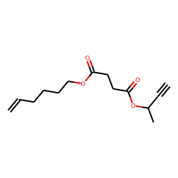 Succinic acid, but-3-yn-2-yl hex-5-en-1-yl ester