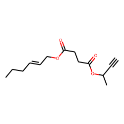 Succinic acid, but-3-yn-2-yl cis-hex-2-en-1-yl ester