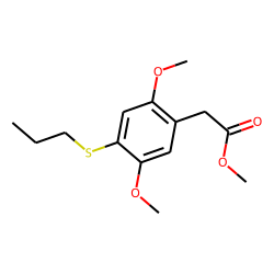 Benzeneacetic acid, 2,5-dimethoxy-4-propylthio, methyl ester