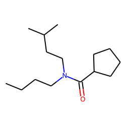 Cyclopentanecarboxamide, N-butyl-N-3-methylbutyl-