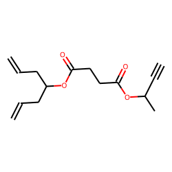 Succinic acid, but-3-yn-2-yl hept-1,6-dien-4-yl ester