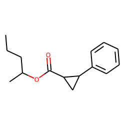 Cyclopropanecarboxylic acid, trans-2-phenyl-, pent-2-yl ester