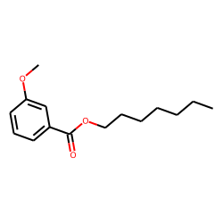 Benzoic acid, 3-methoxy-, heptyl ester
