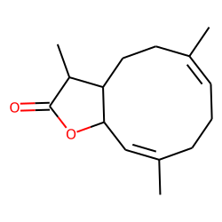 Cyclodeca[b]furan-2(3H)-one, 3a,4,5,8,9,11a-hexahydro-3,6,10-trimethyl-, [3S-(3R*,3aR*,6E,10E,11aR*)]-