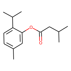 5-methyl-2-(isopropyl)phenyl isovalerate