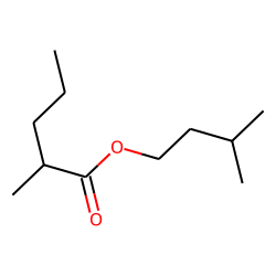 Pentanoic acid, 2-methyl, 3-methylbutyl ester