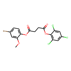 Succinic acid, 2,4,6-trichlorophenyl 4-bromo-2-methoxyphenyl ester