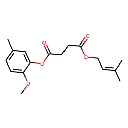 Succinic acid, 3-methylbut-2-en-1-yl 2-methoxy-5-methylphenyl ester