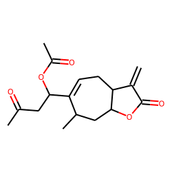 2H-Cyclohepta[b]furan-2-one, 6-[1-(acetyloxy)-3-oxobutyl]-3,3a,4,7,8,8a-hexahydro-7-methyl-3-methylene-