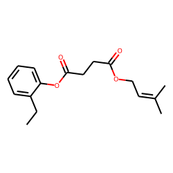 Succinic acid, 3-methylbut-2-en-1-yl 2-ethylphenyl ester