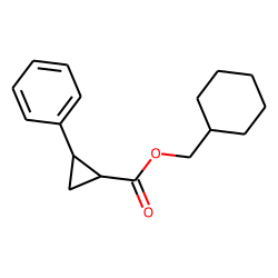Cyclopropanecarboxylic acid, trans-2-phenyl-, cyclohexylmethyl ester