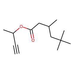 Hexanoic acid, 3,5,5-trimethyl-, but-3-yn-2-yl ester