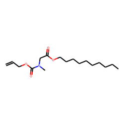 Glycine, N-methyl-N-allyloxycarbonyl-, decyl ester
