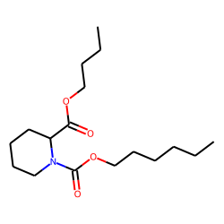 Pipecolic acid, N-hexyloxycarbonyl-, butyl ester