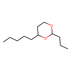 1,3-Dioxane, 2-propyl-4-pentyl, 2R,4R
