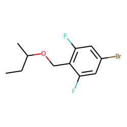4-Bromo-2,6-difluorobenzyl alcohol, 1-methylpropyl ether