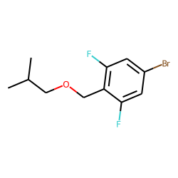4-Bromo-2,6-difluorobenzyl alcohol, 2-methylpropyl ether