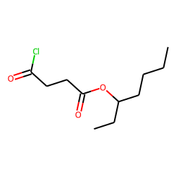Succinic acid, monochloride, 3-heptyl ester