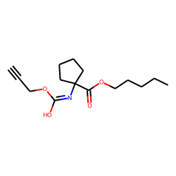 1-Aminocyclopentanecarboxylic acid, N-(propargyloxycarbonyl)-, pentyl ester