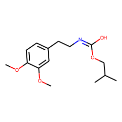 Carbonic acid, monoamide, N-(3,4-dimethoxyphenethyl)-, 2-methylpropyl ester