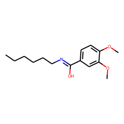 Benzamide, 3,4-dimethoxy-N-hexyl-