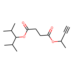 Succinic acid, but-3-yn-2-yl 2,4-dimethylpent-3-yl ester