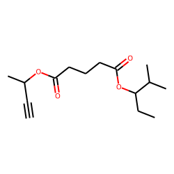 Glutaric acid, but-3-yn-2-yl 2-methylpent-3-yl ester