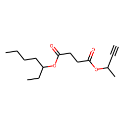 Succinic acid, but-3-yn-2-yl 3-heptyl ester