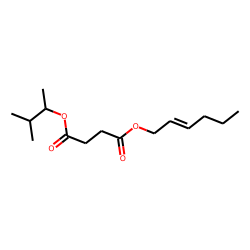 Succinic acid, 3-methylbut-2-yl cis-hex-2-en-1-yl ester