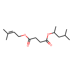 Succinic acid, 3-methylbut-2-en-1-yl 4-methylpent-2-yl ester