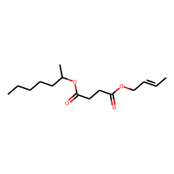 Succinic acid, hept-2-yl but-2-en-1-yl ester