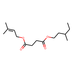 Succinic acid, 3-methylbut-2-en-1-yl 3-methylpentyl ester