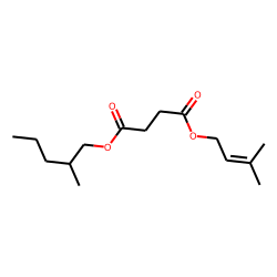 Succinic acid, 3-methylbut-2-en-1-yl 2-methylpentyl ester