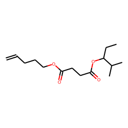 Succinic acid, 2-methylpent-3-yl pent-4-en-1-yl ester