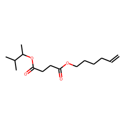 Succinic acid, 3-methylbut-2-yl hex-5-en-1-yl ester