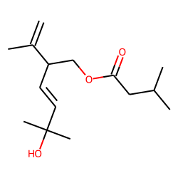 (E)-5-Hydroxy-2-isopropenyl-5-methylhex-3-enyl 3-methylbutyrate