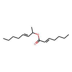 2-Heptenoic acid, oct-3-en-2-yl ester