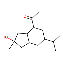 7-acetyl-2-hydroxy-2-methyl-5-isopropyl bicyclo(4,3,0)nonane