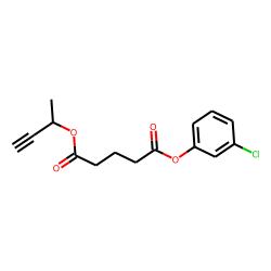 Glutaric acid, but-3-yn-2-yl 3-chlorophenyl ester