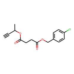 Succinic acid, but-3-yn-2-yl 4-chlorobenzyl ester